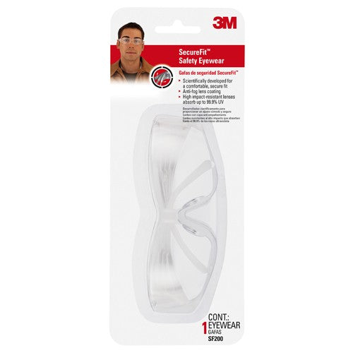 3M SecureFit 200 Eyewear Anti-Fog SF200H1-DC Clear Clear Lens - Exact Tool & Supply
