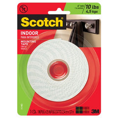 Scotch-Mount Indoor Double-Sided Mounting Tape 314H-MED-DC 1″ × 125″ (2 54 cm × 3 17 m) - Exact Tool & Supply