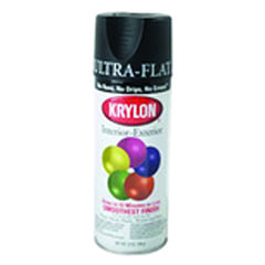 Interior/Exterior Industrial Maintenance Paint Ultra Flat Black - Exact Tool & Supply