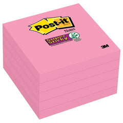 ‎Post-it Super Sticky Notes 654-5SSNP 3″ × 3″ (76 mm × 76 mm) Neon Pink - Exact Tool & Supply