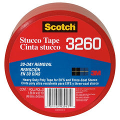 Scotch Stucco Tape 3260-A 1.88″ × 60 yd (48 mm × 54.8 m) Stucco Tape - Exact Tool & Supply