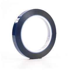 3M Polyester Tape 8991 Blue 1/2″ × 72 yd 2.4 mil - Exact Tool & Supply