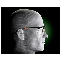 ‎3M Privo Protective Eyewear 12261-00000-20 Clear Anti-Fog Lens Black Frame - Exact Tool & Supply