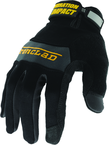 Vibration Impact Resistant Work Glove - Black/Gray - Large - Exact Tool & Supply