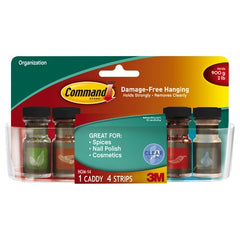 Command Clear Medium Caddy with Clear Strips HOM14CLR-ES - Exact Tool & Supply