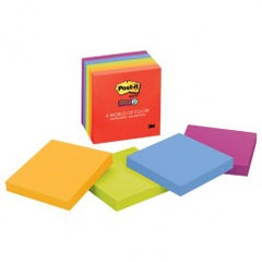 ‎Post-it Super Sticky Notes 654-5SSAN 3 in × 3 in (76 mm × 76 mm) Marrakesh Collection - Exact Tool & Supply