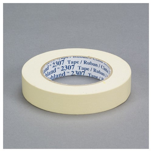 3M Masking Tape 2307 Tan 24 mm × 55 m 5.2 mil - Exact Tool & Supply