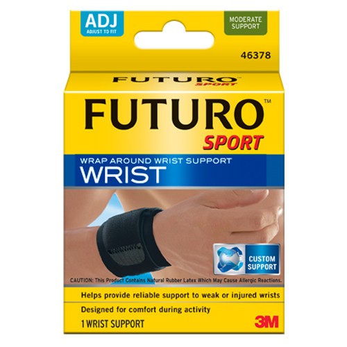 FUTURO Wrist Support Strap 46378ENR Adjustable Black - Exact Tool & Supply