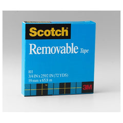 Scotch Removable Tape 811 3/4″ × 2592″ Boxed - Exact Tool & Supply