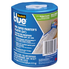 ‎3M ScotchBlue Tape + Plastic with Dispenser PTD2093EL-24-S - Exact Tool & Supply