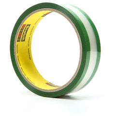 3M Riveters Tape 685 Transparent with Green Adhesive 1″ × 36 yd 1.7 mil - Exact Tool & Supply