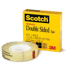 Scotch Double Sided Tape 665 1″ × 1296″ Boxed - Exact Tool & Supply