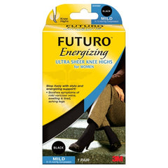 Medium Black FUTURO™ Ultra Sheer Knee High Alt Mfg # 20085 - Exact Tool & Supply