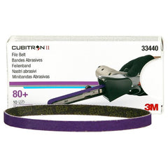 3M Cubitron II File Belt 33440 80+ 10 mm × 330 mm (3/8″ × 13″) - Exact Tool & Supply