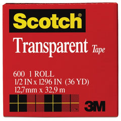 ‎Scotch Transparent Tape 600-2P34-72 3/4″ × 2592″ (19 mm × 65 8 m) - Exact Tool & Supply