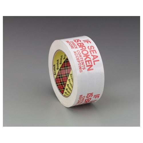 Scotch Printed Message Box Sealing Tape 3771 White 48 mm × 100 m - Exact Tool & Supply