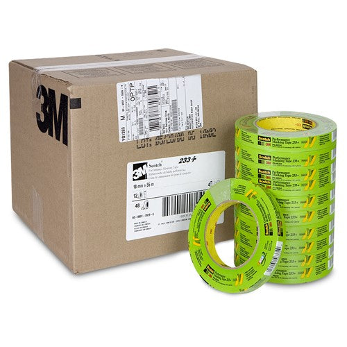 Scotch Performance Masking Tape 233+ 46334 18 mm × 55 m - Exact Tool & Supply
