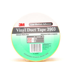 3M Vinyl Duct Tape 3903 Yellow 2″ × 50 yd 6.5 mil 2 Individually Wrapped Conveniently Packaged - Exact Tool & Supply