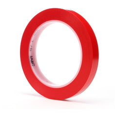 3M Vinyl Tape 471 Red 1/2″ × 36 yd 5.2 mil - Exact Tool & Supply